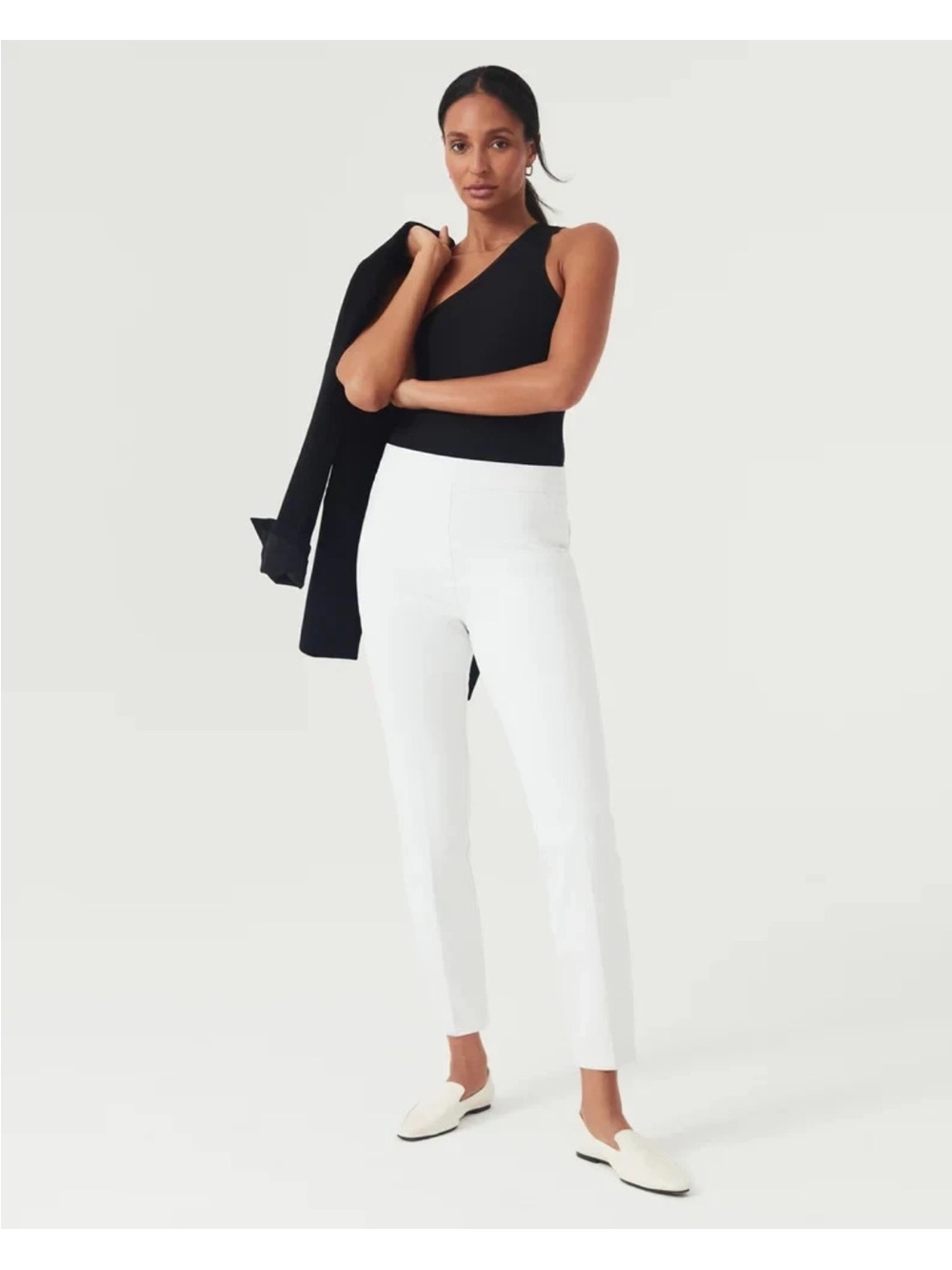 Spanx On-the-Go Ankle Slim Straight Pant with Ultimate Opacity 20372 size small
